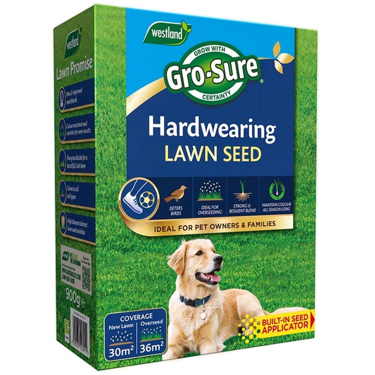 Gro-Sure Hard Wearing Lawn Seed 30m2 Box